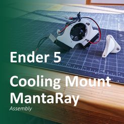00.jpg STL-Datei Manta Ray - Ender 5 Cooling Mount kostenlos・3D-Druckvorlage zum Herunterladen