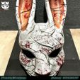 z6358101339711_f5a80effec44ebe6db05a4e42c41b295.jpg Маска охотницы - Dead by Daylight - Маска кролика 3D печатная модель