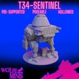 T34-Sentinel-2.png T-34 Sentinel Walker - Imperial Army Red Rifles (FREE)