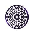 Shadow_Screen_islam_art_lid_big1.stl Bearing Mechanism Lamp