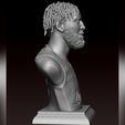 07.jpg 3D portrait of Anthony Davis with finals look 3D print model