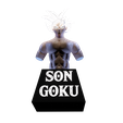 3.png 3D sculpted son Goku Bust model from dragon superball super
