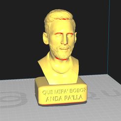 Massi.jpg STL file Messi watching・3D printing design to download
