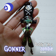 Frame-19.png 🏴‍☠️Gonner By Daddy, I'm a Zombie - CHARACTER SCULPTURE 3D STL (KEYCHAIN) 🧟‍♂️