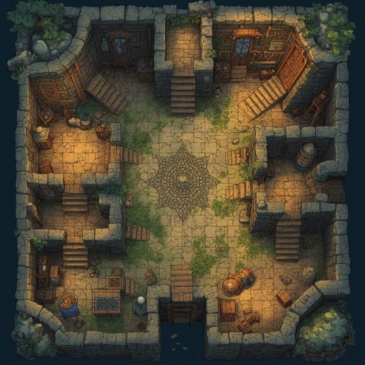 Tabuleiro para jogo RPG 3DFLIX 3D model