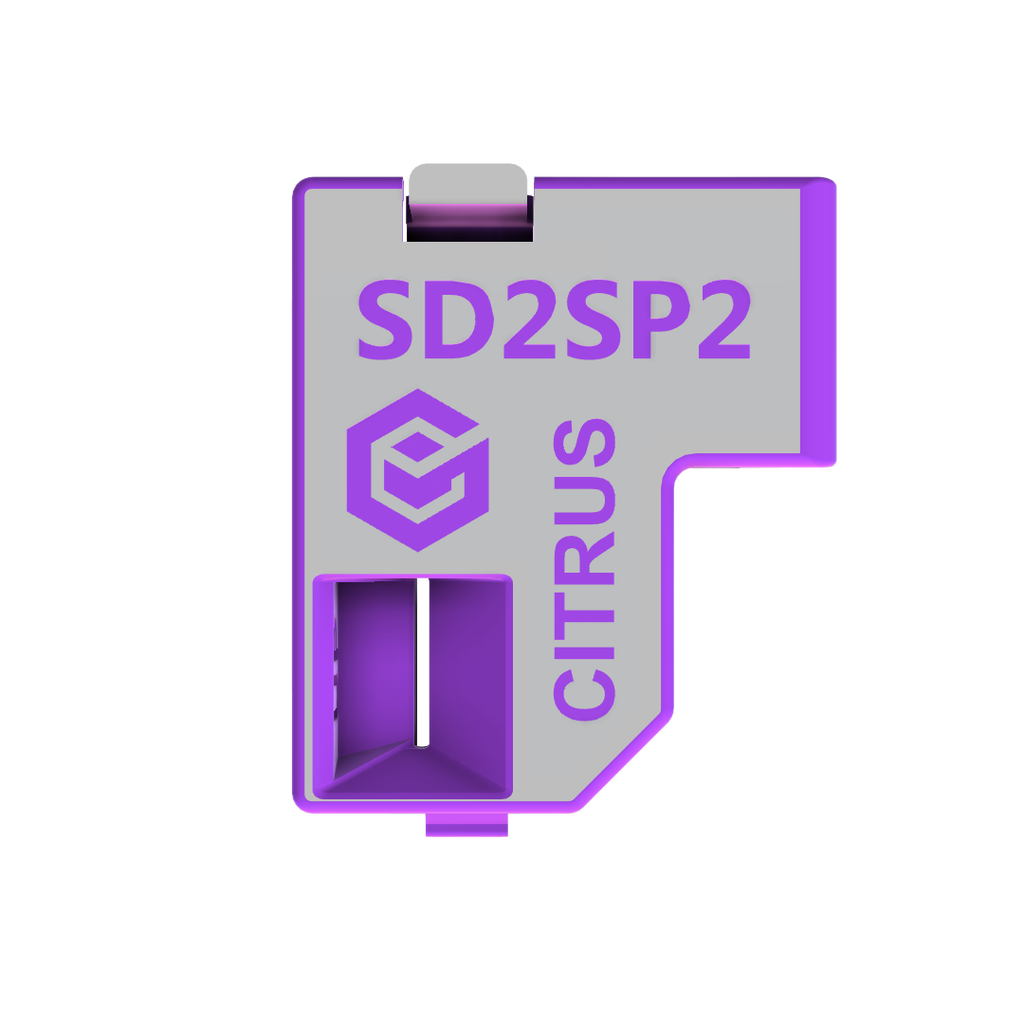 SD2SP2Lid_AmethPurple.png Download free STL file SD2SP2 Micro SD Adapter For Gamecube (Link to kit in description) • Design to 3D print, nobble
