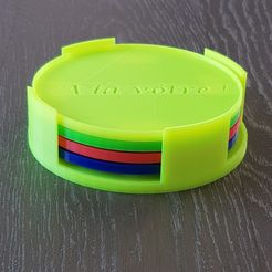 20190121_142545.jpg Free STL file coaster with support・3D printing design to download