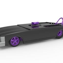 1.jpg Fichier 3D Diecast Dragster old school à moteur avant avec coque Version 2 Echelle 1:25・Idée pour impression 3D à télécharger