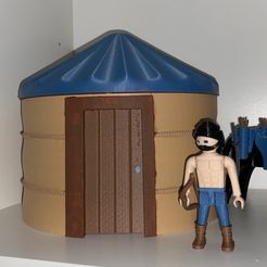 Yurt_photo_2.jpg STL file PLA-Mobil Barbarian Yurt・3D printer model to download