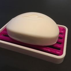 IMG-3674.JPG Free STL file Soap holder - Simple 2-color soap dish・3D printing model to download