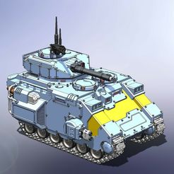 TI-A054-BG-Turm-03.jpg Файл STL Турель для IMPULSOR для создания GLADIATOR 28 мм・3D-печатная модель для загрузки