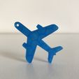 4.JPG Free STL file Plane keychain or pendant・3D print object to download