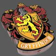 1.jpg Small color Gryffindor Coat of Arms lamp