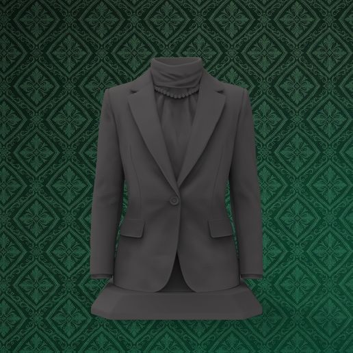 Business Women Suit Pen Holder