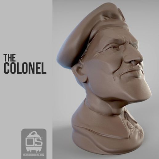 r1.jpg Free STL file The Colonel・3D printer design to download, Sculptor