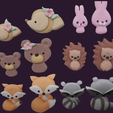 Animalitos.png CIERVITOS - Woodland Animals - Small Line - Cutting in Pieces