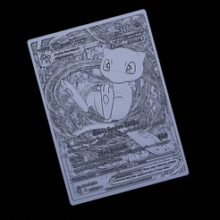 MEWCARD.png Fichier STL Pokemon Mew・Design à télécharger et à imprimer en 3D