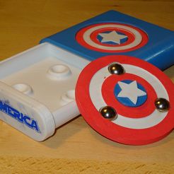 DSC01698.JPG STL file Capt A. Hand Spinner - In the box・3D printable design to download
