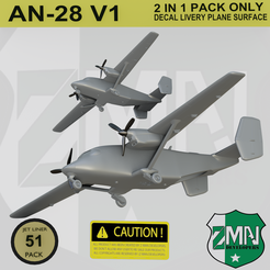A2.png STL file AN-28 V1 (2 IN 1)・3D printer design to download