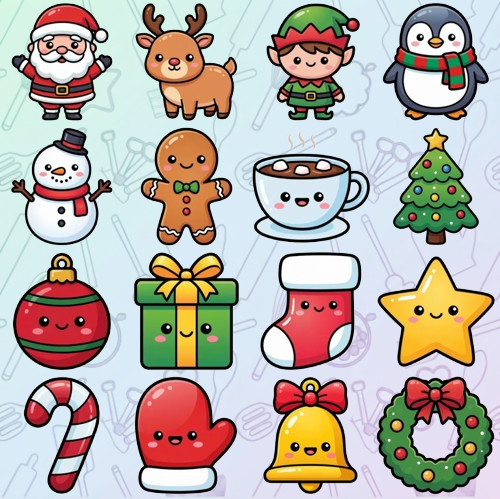 Christmas Mini Cookie Cutter Set 6cm