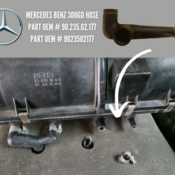 20231119_123442_0000.png MERCEDES BENZ 300GD HOSE 90.235.02.177 PART OEM # 9023502177