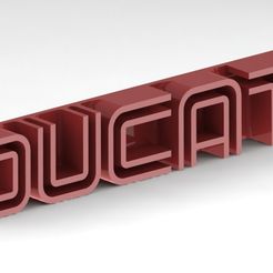 Ducati logo old style.JPG Fichier STL gratuit Le logo Ducati à l'ancienne・Design pour impression 3D à télécharger