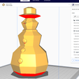 snowman3.png low poly snowman