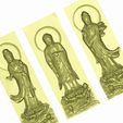 threebuddhas5.jpg Three Buddhas model of bas-relief for cnc router carving