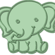 Elefante_e.png Elephant cookie cutter