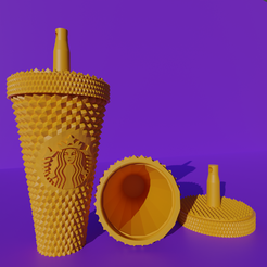 STARBUCKS_ORNAMENT_MINI_TUMBLER_2.png Archivo STL STARBUCKS ORNAMENT MINI TUMBLER STUDDED KEYCHAIN V2 REMOVABLE SCREW・Objeto de impresión 3D para descargar