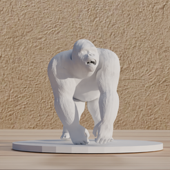 0001.png Fichier 3D Fichier : Reproduction d’un Gorille au format numérique STL・Design à télécharger et à imprimer en 3D