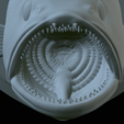 White-grouper-head-trophy-52.png fish head trophy white grouper / Epinephelus aeneus open mouth statue detailed texture for 3d printing