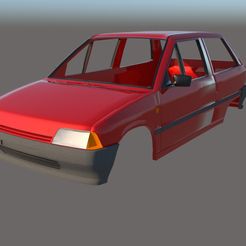 001.jpg STL file Citroen AX 1986 Body・3D print object to download