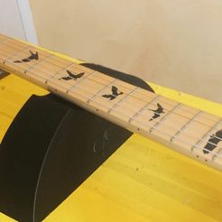 StBirds.jpg Free STL file Birds" type guitar neck inlays・3D printer design to download