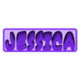 Jessica_Organic.STL Jessica 3D Nametag - 5 Fonts