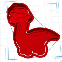 longneck.jpg 3D file Christmas Longneck Cookie Cutter・3D printer design to download, bindiijayne
