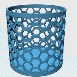 Capture.png STL file honey comb cup・3D print design to download