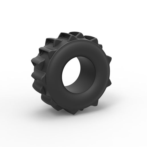 Dirt dragster rear tire 6 (1:25 Scale)