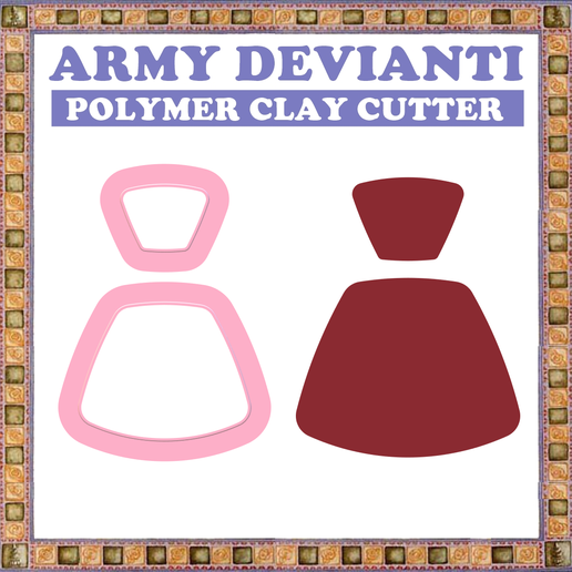 polymer clay cutter  5 size 2 version 3D model