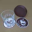 P_20240501_214332.jpg COASTER - COFFEE BREAK (3MF AND OBJ FILE)