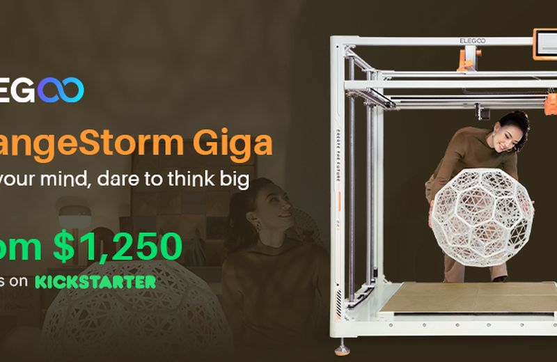 ELEGOO OrangeStorm Giga: Gigantic Volume Fast FDM 3D Printer