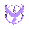 team_valor_thick_3dprintny.stl Free STL file Pokemon Go Team Decals and Badges・3D printable design to download