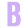 B.stl Simple uppercase alphabet- Abecedario mayuscula sencilla