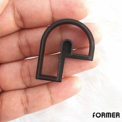 FORMER STL-Datei Cutter Polymer Ton Ohrring kostenlos・3D-druckbare Vorlage zum herunterladen, formerbr