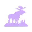 moose-bew-zonder text.stl Free STL file Merry Christmas Moose・3D printer design to download, Peter-Jan