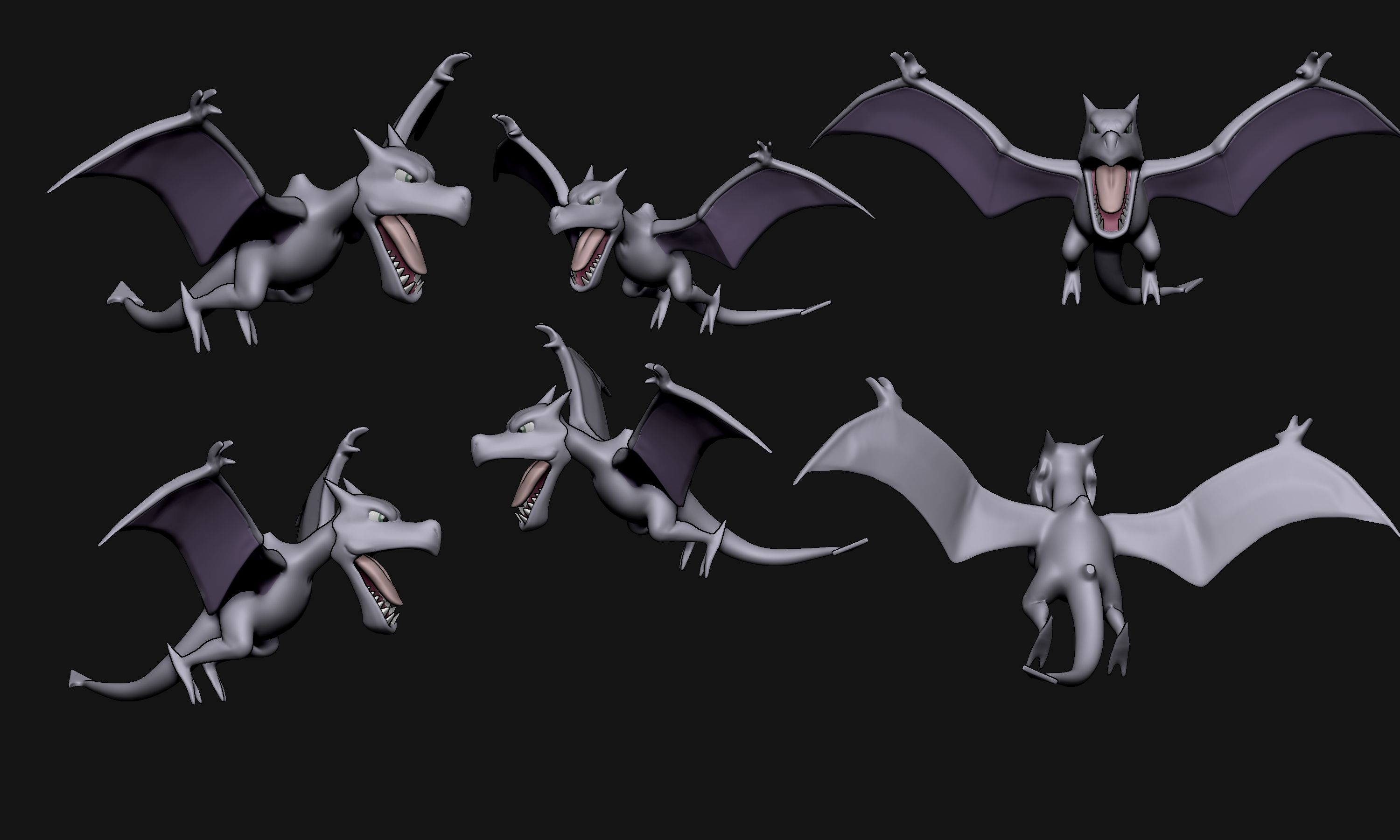 aerodactyl-cliente.jpg Download OBJ file Aerodactyl(with cuts and as a whole) • 3D printer template, erickantunesxd123