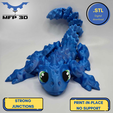52.png ARTICULATED BABY LIZARD MFP3D -NO SUPPORT - PRINT IN PLACE - SENSORY TOY-FIDGET