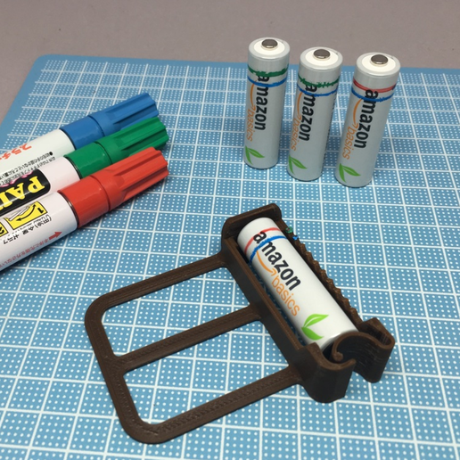 AA Battery Painting Jig 3D model preview