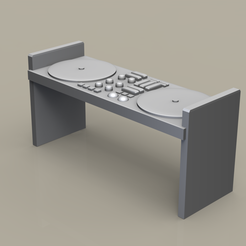 mesa-dj-rectangular-.375.png STL-Datei 3D MODELL RECHTECKIGER DJ-TISCH・3D-druckbare Vorlage zum herunterladen