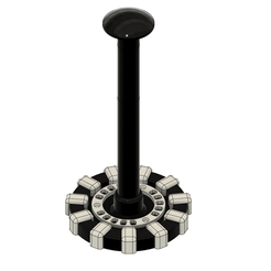 MK 3 Base v3.png Free STL file Arc Reactor Helmet Stand・3D print object to download